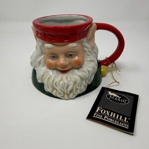 Possible Dreams Vintage Christmas Elf Mug MCM midcentury pixie Santa